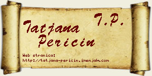 Tatjana Peričin vizit kartica